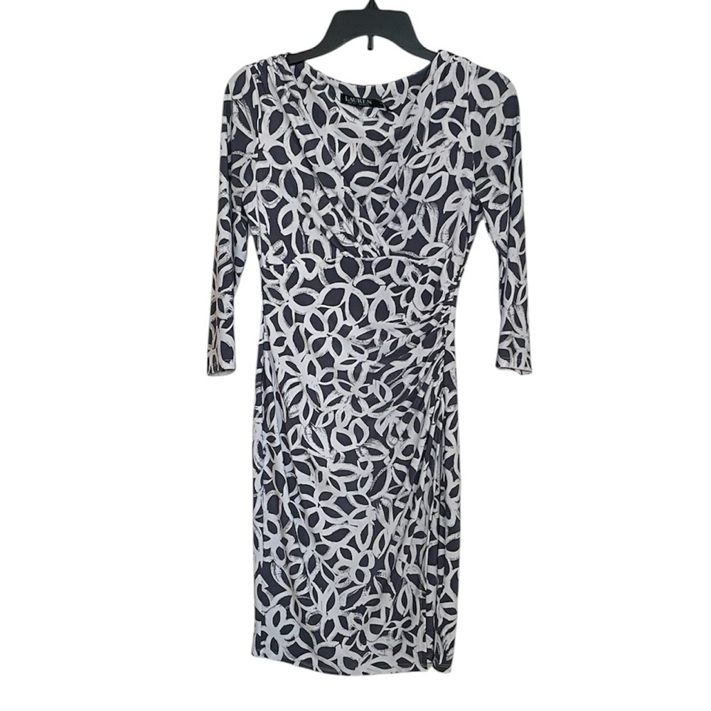 Lauren Ralph Lauren Floral Pattern Long Sleeve Dress sz 2 Pet